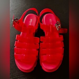 Michael Kors Women's red sandals